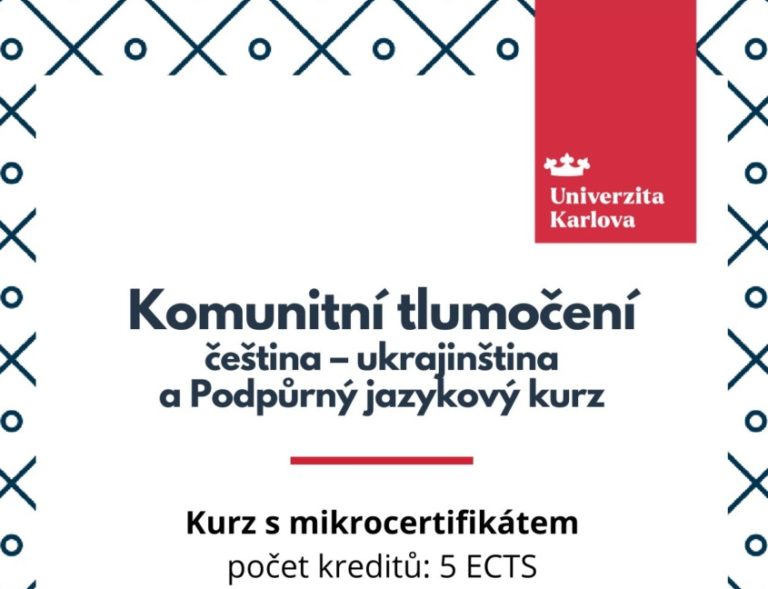 Podpůrné jazykové kurzy ukrajinštiny a mikrocertifikáty pro tlumočníky s ukrajinštinou a ruštinou